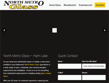 Tablet Screenshot of northmetroautoglass.com